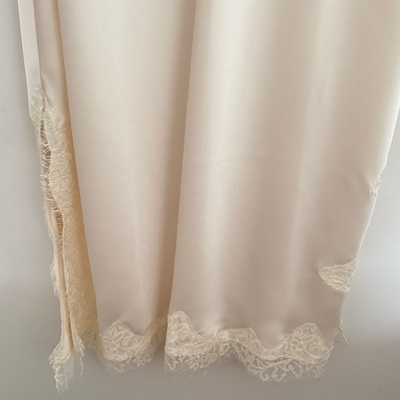 Zara Cream Lace Detail Slip Dress - Picture 3 of 4